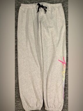 Victoria's Secret Pink Ombre Rainbow Logo Classic Pants